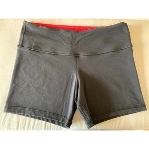 Lululemon Reversible Gray and Red Bike Shorts